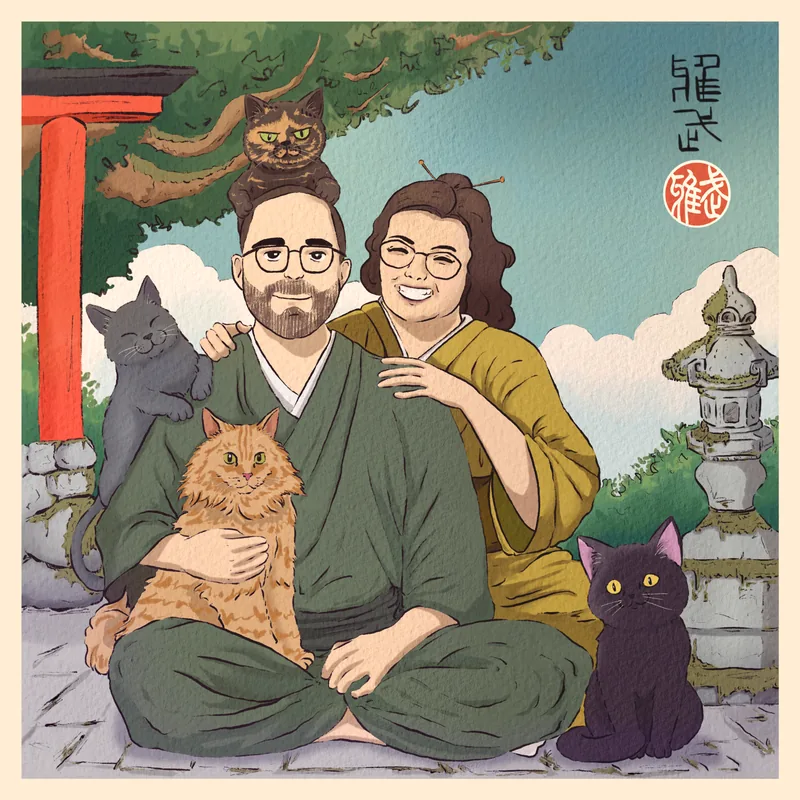 Digital Artwork - Commissioned Portrait in Anime Style